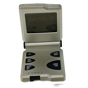 Samsonite Travel Alarm Clock With World Time & Snooze Function